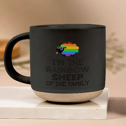 Im The Rainbow Sheep Of The Family Pottery Mugs