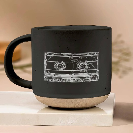 Cassette Tape Pottery Mugs