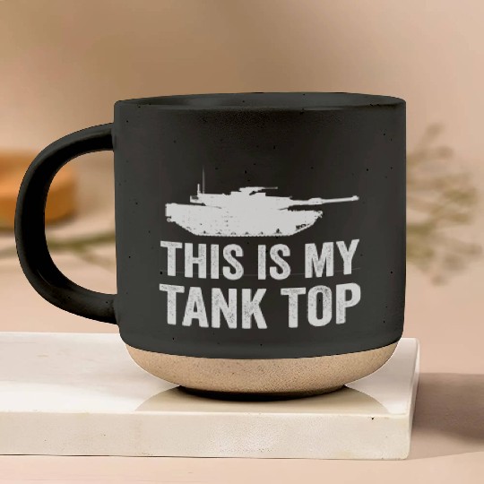 This is my Pottery Mugs tank military spell veteran