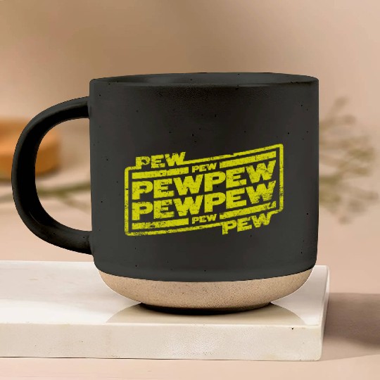 Pew Pew Pew Pottery Mugs