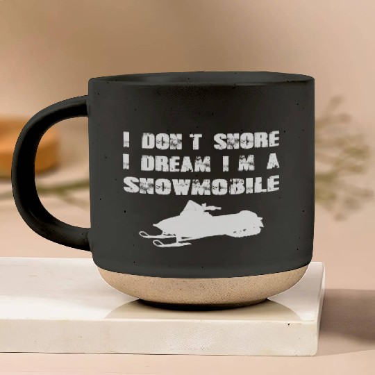 Winter Snowmobile Engine Skiing Funny Fast Gift Pottery Mugs