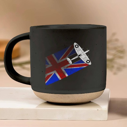 Spitfire UK Flag Mk.1 RAF British WWII Pottery Mugs