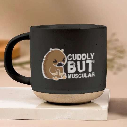 Cuddly But Muscular Wombat Sweet Australia Wild Pottery Mugs