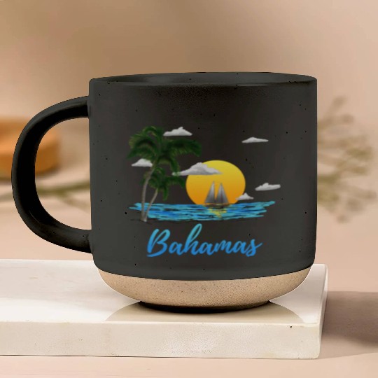 Bahamas Vacation Sailing Pottery Mugs