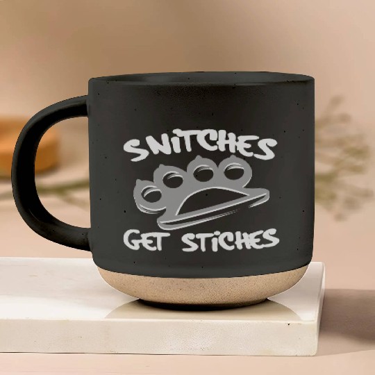 Cool Thug Life Pottery Mugs For Gangster "Snitches Get