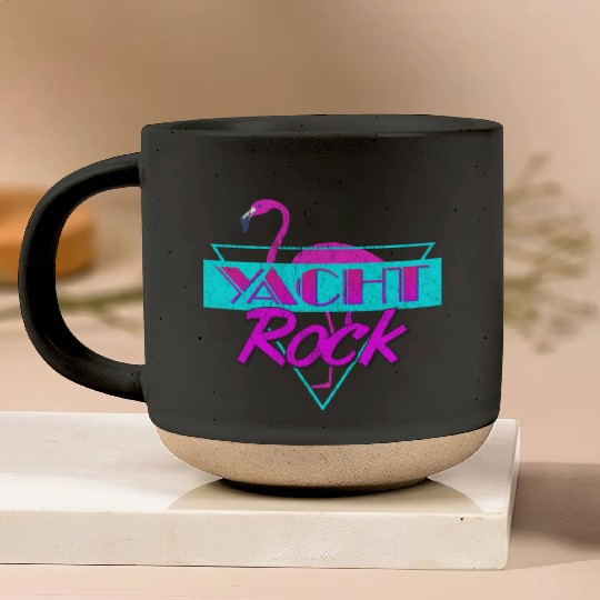 Yacht Rock Retro Flamingo Pottery Mugs