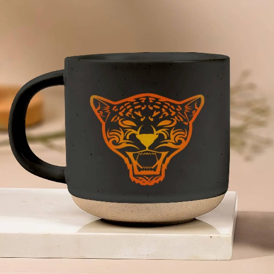 T Tattoo Jaguar Face Gift Idea Pottery Mugs