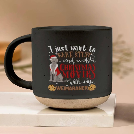 Watch Christmas Movies With My Weimaraner Dog Love Pottery Mugs