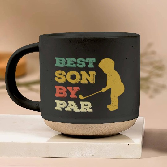 Golf Pottery Mugs - Best Son By Par - Baby Boy Golf Pottery Mugs