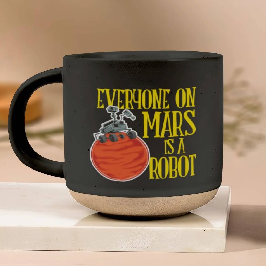 Mars- American Robot - Planetarium Pottery Mugs