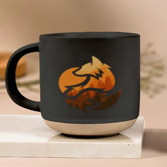 Fox Animal Design Gifts Pottery Mugs