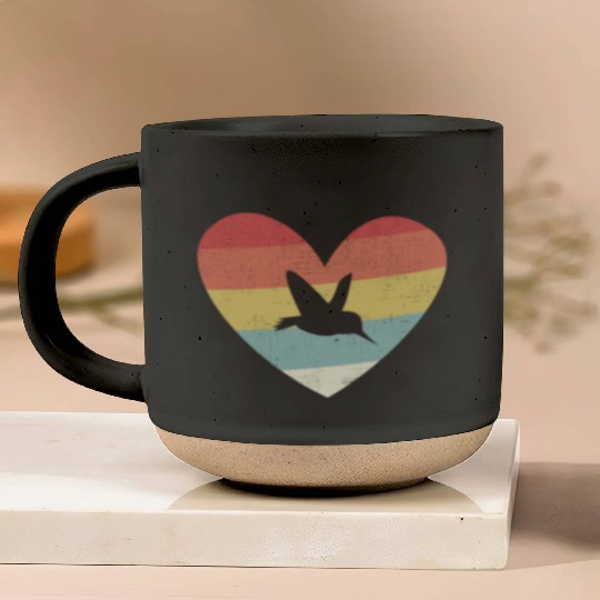 Bird watching Hummingbird Heart (Gift) Pottery Mugs