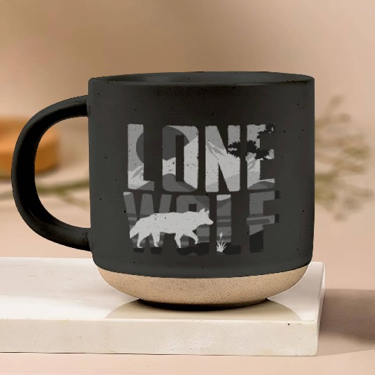 Lone Wolf Gift Pottery Mugs