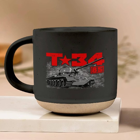 T-34-85 Soviet medium tank Pottery Mugs