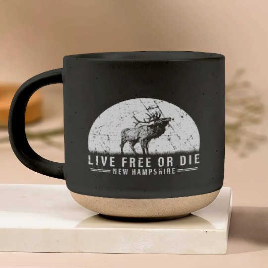 Live Free or Die New Hampshire Hiking Pottery Mugs