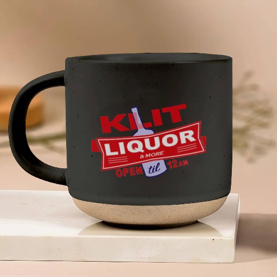 KLIT Liquor parody logo Pottery Mugs
