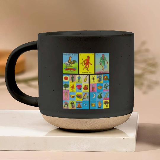 Loteria Mexican Pottery Mugs