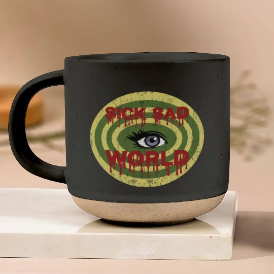 Daria Sick Sad World Drippy Text Eye Logo Pottery Mugs
