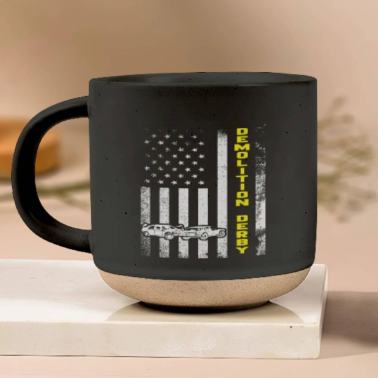 Demolition Derby Car crashing Motorsport Racing US Pottery Mugs
