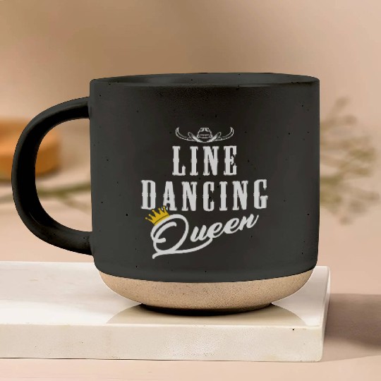 Line Dancing Cowgirl Queen Line Dance Woman Pottery Mugs