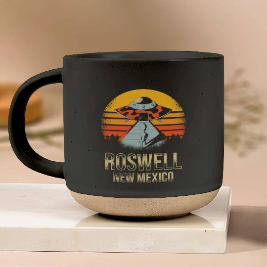 Roswell New Mexico UFO Alien Pottery Mugs