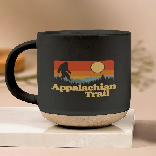 Appalachian Trail Bigfoot Outdoor Lover Vintage 80 Pottery Mugs