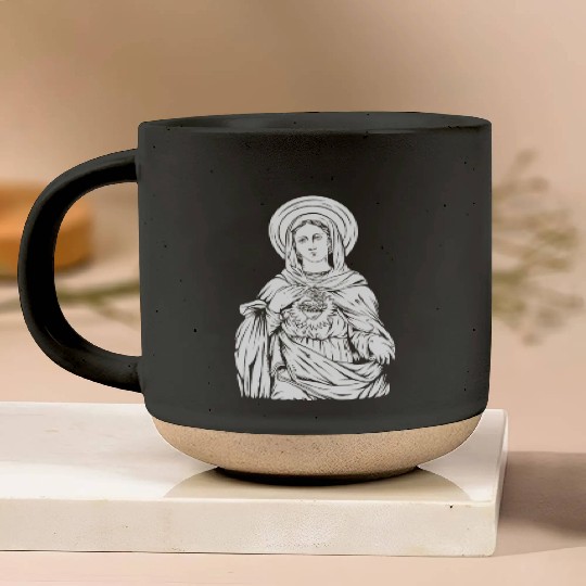 Holy virgin mary christian mother of Jesus Christ Pottery Mugs