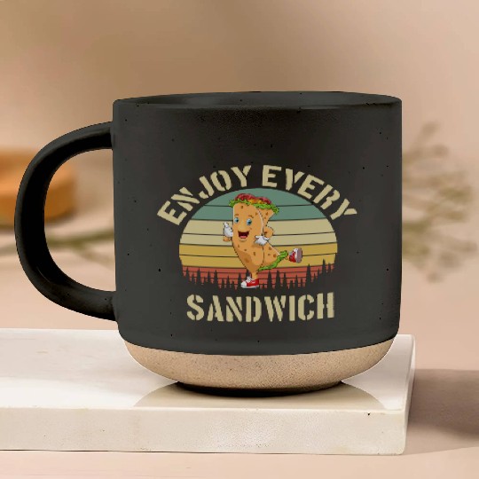 Enjoy Every Sandwich Pottery Mugs