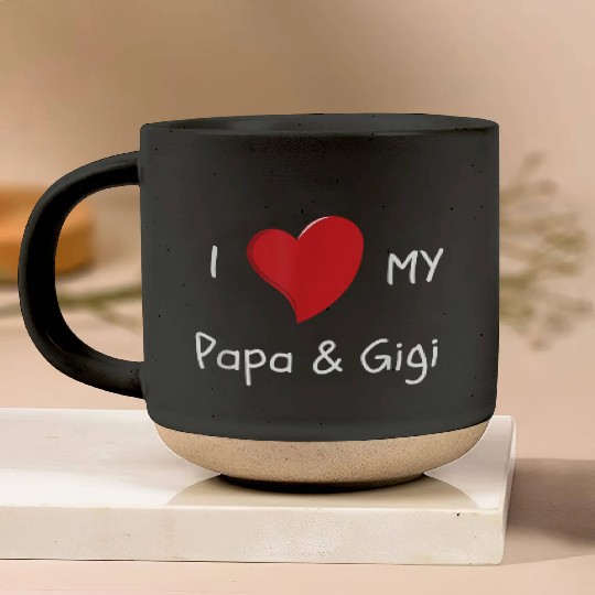 I Love My Papa Gigi Pottery Mugs