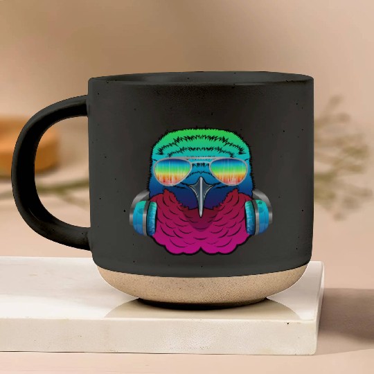 Hummingbird Music DJ - Bird Collection Pottery Mugs
