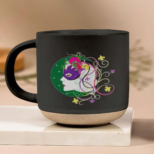 krewe of Nyx - Mardi Gras New Orleans Carnaval Pottery Mugs
