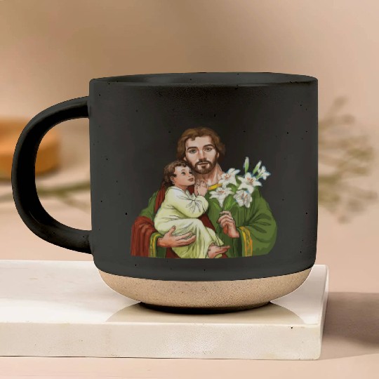 St Joseph and Child Jesus Consecration Pottery Mugs