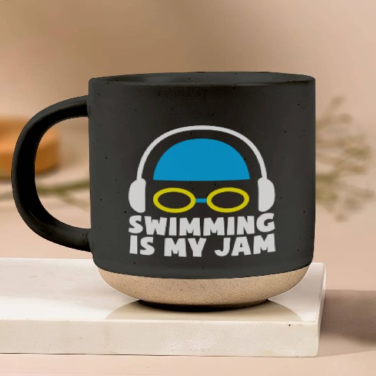 Funny Swimming Swimmer Swim Pottery Mugs