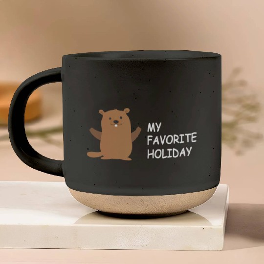Groundhog Groundhog Day - My Favorite Holiday Pottery Mugs