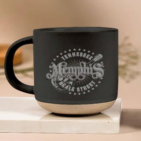 Memphis Tennessee Beale Street Pottery Mugs