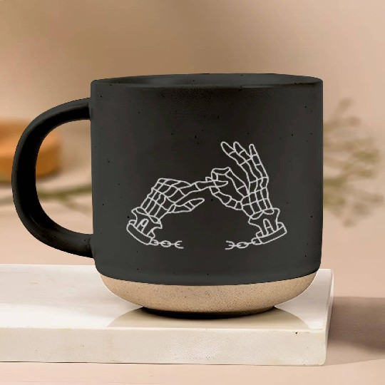 Skeleton Hands Funny Pottery Mugs