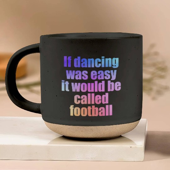 Dance school dance lessons dancing couple Football Pottery Mugs