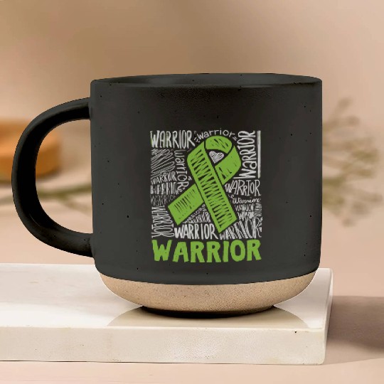 Non-Hodgkins Lymphoma Warrior Lime Green Awareness Pottery Mugs