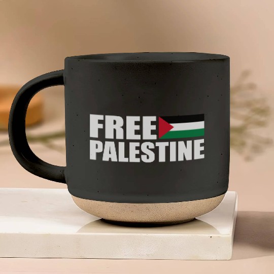Free palestine Pottery Mugs