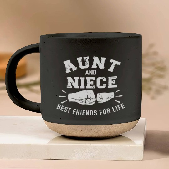 Aunt and niece friends for life Pottery Mugs