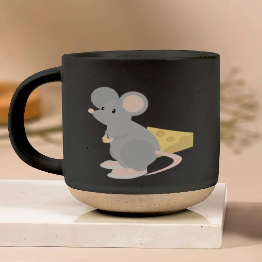 peggy the little grey mouse Pottery Mugs
