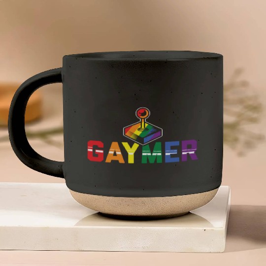 Gaymer Gay Gamer Rainbow Pride LGBT Controller Pottery Mugs