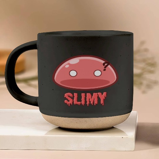 Cute Red Dungeon Slime Monster Weird Anime Pottery Mugs