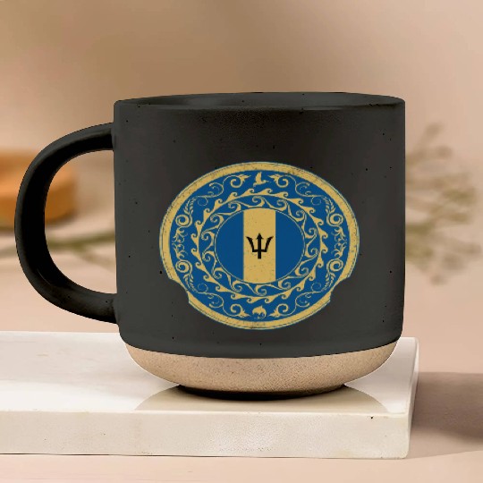 Barbados Trident Pottery Mugs