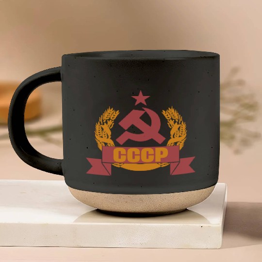 USSR coat of arms Soviet Union Russia gift Pottery Mugs