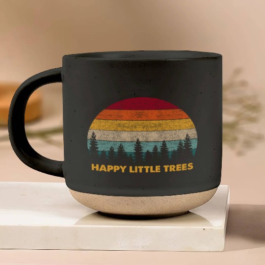 Happy Little Tree Vintage Tree Lover Nature Pottery Mugs