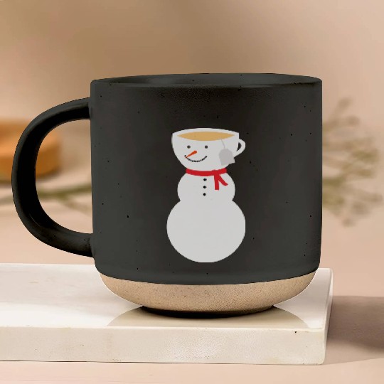 Fros-TEA the Snowman Let It Snow frosty tea Pottery Mugs