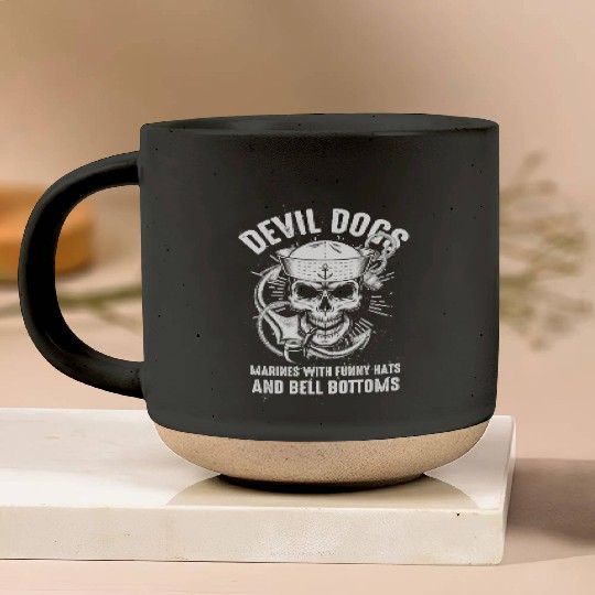 Devil US Navy Corpsman DOC Badass Army Veteran Pottery Mugs