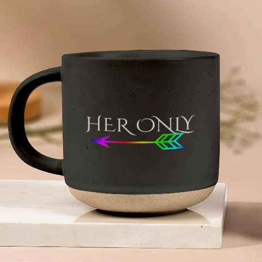 Cute Gay Couple Lesbian Valentines Day T Her Only Pottery Mugs