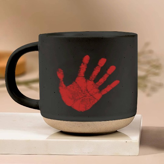 Red Hand - Supporter of MMIW Pottery Mugs